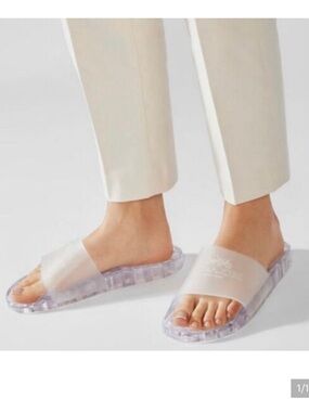 COACH Sz 10 Clear Ulyssa Pool Slides Sandals